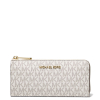 Michael Kors Peněženka Jet Set Travel Large Logo Quarter Zip Wallet Vanillaaa