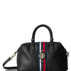 Tommy Hilfiger Women’s Jaden Satchel Crossbody Bag Blackaa