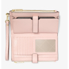 Michael Kors Jet Set Travel Signature Logo Smartphone Wallet Powder Blush Multib