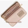 Michael Kors Logo Stripe Continental Wristlet Vanilla Soft Pinkc