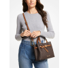 Michael Emilia Small Logo Satchel Brownc