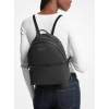 Michael Kors Sheila Medium Logo Backpack Black Silverd