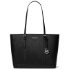 Michael Kors Jet Set Travel Large Saffiano Leather Black Silvera2