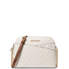 Michael Kors Jet Set Travel Medium Logo Dome Crossbody Bag Vanilla22