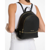 Michael Kors Rhea Medium Pebbled Leather Backpack Blackl6