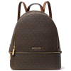 Michael Kors Rhea Medium Signature Logo Backpack Brown223
