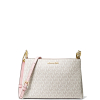 Michael Kors Trisha Medium Logo Crossbody Bag Powder Blush Multia