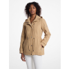 Michael Kors Bunda Woven Hooded Anorak Khakia
