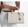 Michael Kors Kabelka Sheila Medium Logo Satchel Light Cream Multic