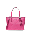 Michael Kors Kabelka Jet Set Travel Extra Small Logo Top Zip Tote Bag Dragonfruit233