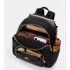 COACH Batoh Court Backpack In Signature Canvas Gold Charcoal Black5
