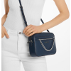 Michael Kors Jet Set Large Saffiano Leather Crossbody Bag Navy Silverg2