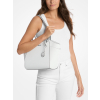 Michael Kors Kabelka Jet Set Large Saffiano Leather Shoulder Bag Optic White Silverc