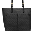 Michael Kors Kabelka Jet Set Medium Logo Pocket Tote Bag Black223