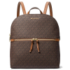 Michael Kors Batoh Dallas Medium Signature Logo Backpack Brownf