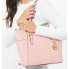 Michael Kors Kabelka Charlotte Large Saffiano Leather Top Zip Tote Bag Powder Blushckk
