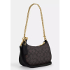 COACH Kabelka Teri Mini Crossbody Bag In Signature Canvas Gold Walnut Blackd