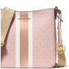 Michael Kors Kabelka Jet Set Small Signature Logo Stripe Crossbody Bag Powder Blushe