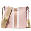Michael Kors Kabelka Jet Set Small Signature Logo Stripe Crossbody Bag Powder Blushf