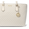 Michael Kors Kabelka Sheila Large Signature Logo Tote Bag Light Cream Multie