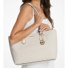 Michael Kors Kabelka Sheila Large Signature Logo Tote Bag Light Cream Multig