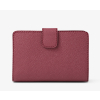 Michael Kors Medium Crossgrain Leather Wallet Cherryc