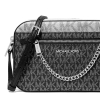 Michael Kors Jet Set Large Signature Logo Crossbody Bag Blackag