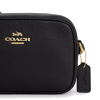 Coach Mini Jamie Camera Bag Pebbled Leather Gold Blackfj