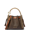 Michael Kors Mina Small Signature Logo Chain Crossbody Bag Browns