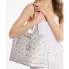 Michael Kors Jet Set Large Printed Signature Logo Tote Bag Optic Whitecz