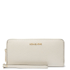 Michael Kors Peněženka Jet Set Travel Large Pebbled Leather Wristlet Light Cream