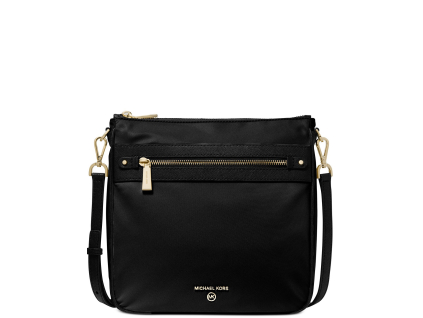Michael Kors Jet Set Large Nylon Gabardine Crossbody Black
