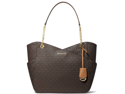 Michael Kors Jet Set Large Saffiano Leather Shoulder Bag Blackaa