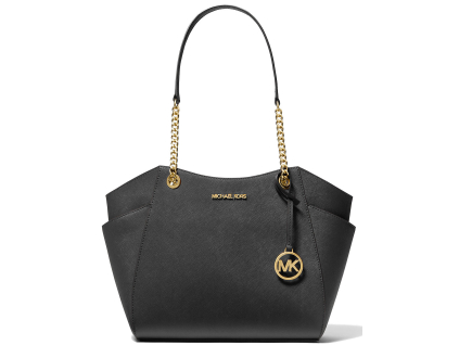 Michael Kors Jet Set Large Saffiano Leather Shoulder Bag Black2