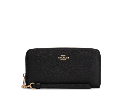 COACH Peněženka Long Zip Around Wallet Black2