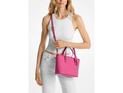 Michael Kors Kabelka Jet Set Travel Extra Small Logo Top Zip Tote Bag Dragonfruita