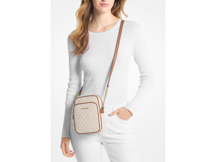 Michael Kors Kabelka Jet Set Travel Medium Logo Crossbody Vanilla 33