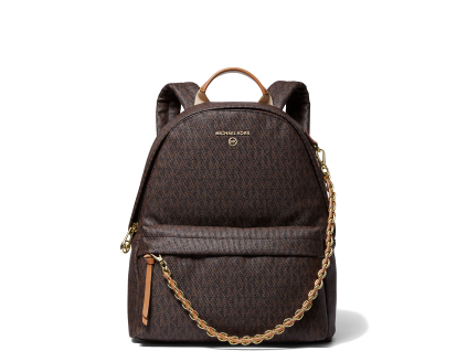 Michael Kors Batoh Slater Medium Logo Backpack Brown2