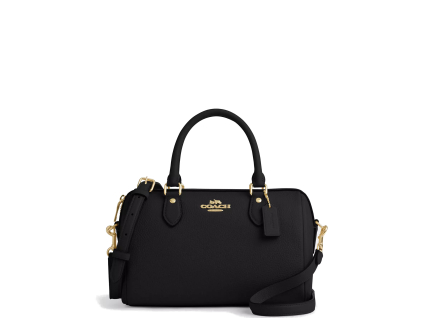 Coach pebbled leather rowan gold blackjk