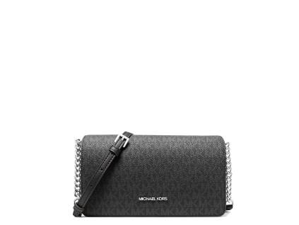 Michael Kors Jet Set Medium Signature Logo Crossbody Bag Blacka