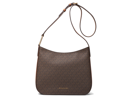 Michael Kors Kabelka Kensington Large Signature Logo Crossbody Bag Brown Acornu