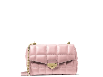 Michael Kors Soho Large Quilted Shoulder Bag Powder Blushg