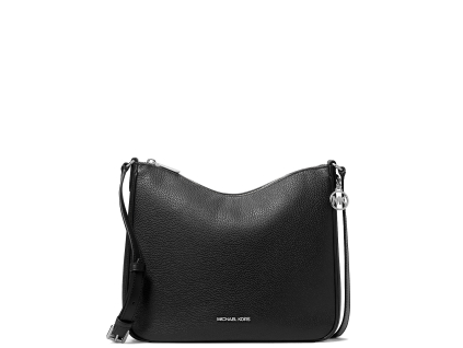 Michael Kors Nayla Medium Pebbled Leather Messenger Bag powder blacki