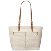 Michael Kors Kabelka Bedford Signature Pocket Tote Vanilla Acorna2