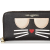 Karl Lagerfeld Peněženka Paris Zip Around Wallet Deep Black Gold2
