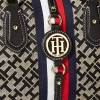 Tommy Hilfiger Handbag Jaden Satchel Black Alpaca detail
