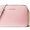 Michael Kors Jet Set Travel Large Saffiano leather Crossbody Powder Blush2345