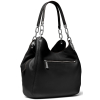 Michael Kors Lillie Chain Leather Hobo Black Silverside