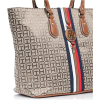 Tommy Hilfiger Kabelka Jaden Plus Tote Tan Dark Chocolatef
