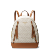 Michael Kors Batoh Brooklyn Medium Logo Backpack Vanilla Acorna2